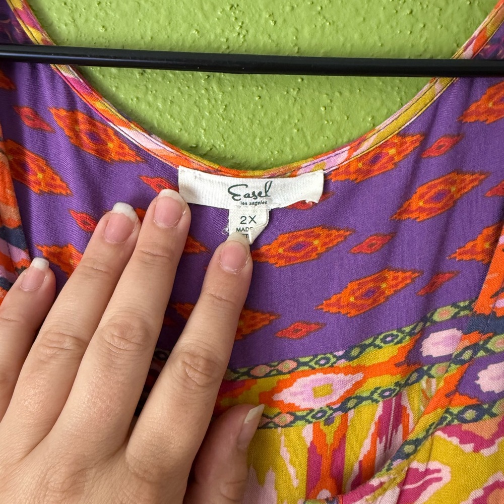 Easel Multicolor Patterned Maxi romper - image 3